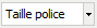 font size select